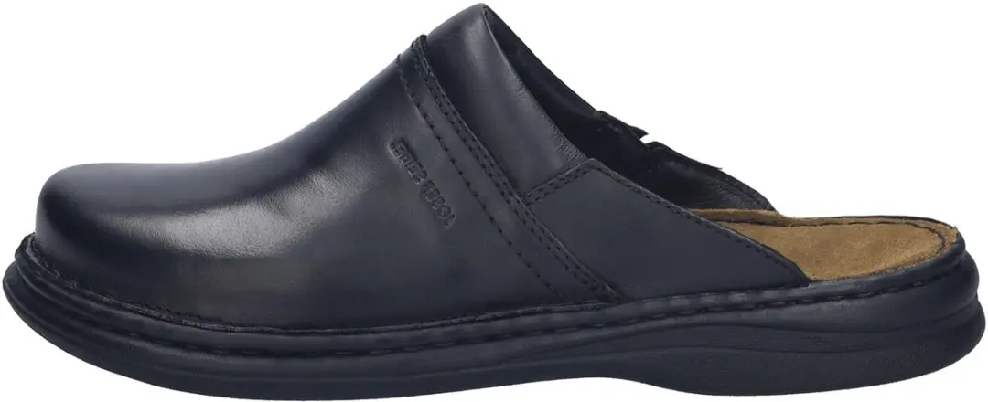 Josef Seibel Max Black Pantoffel Open Muilen - Zwart - Maat 50