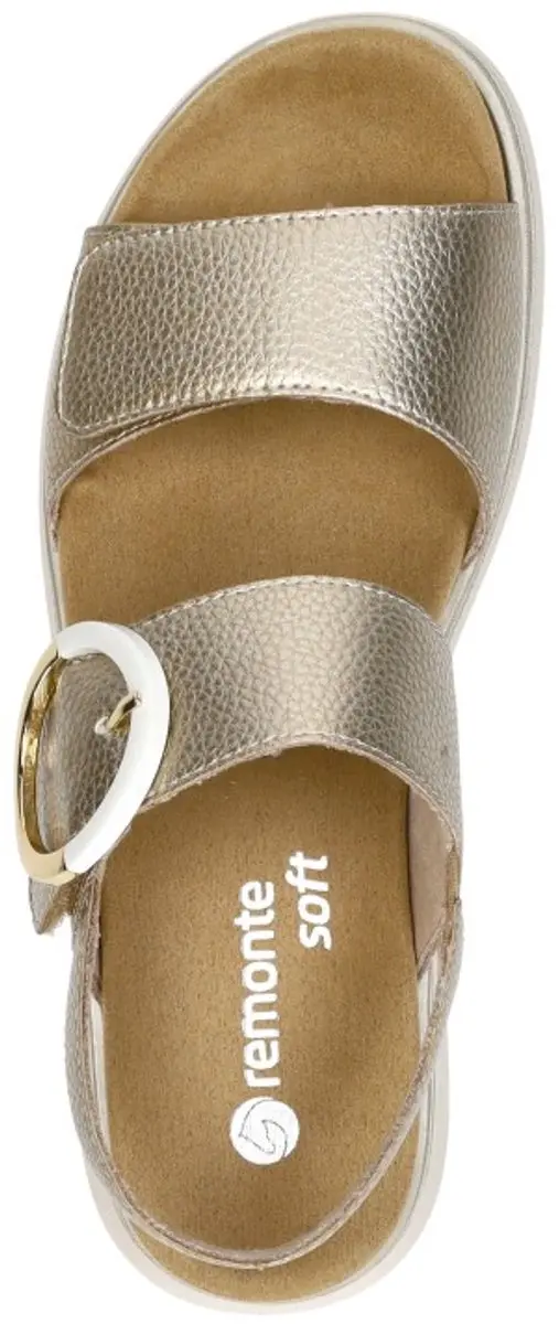 Remonte Leren Dames Sandalen - Goud - 41 - afbeelding 5 van 6