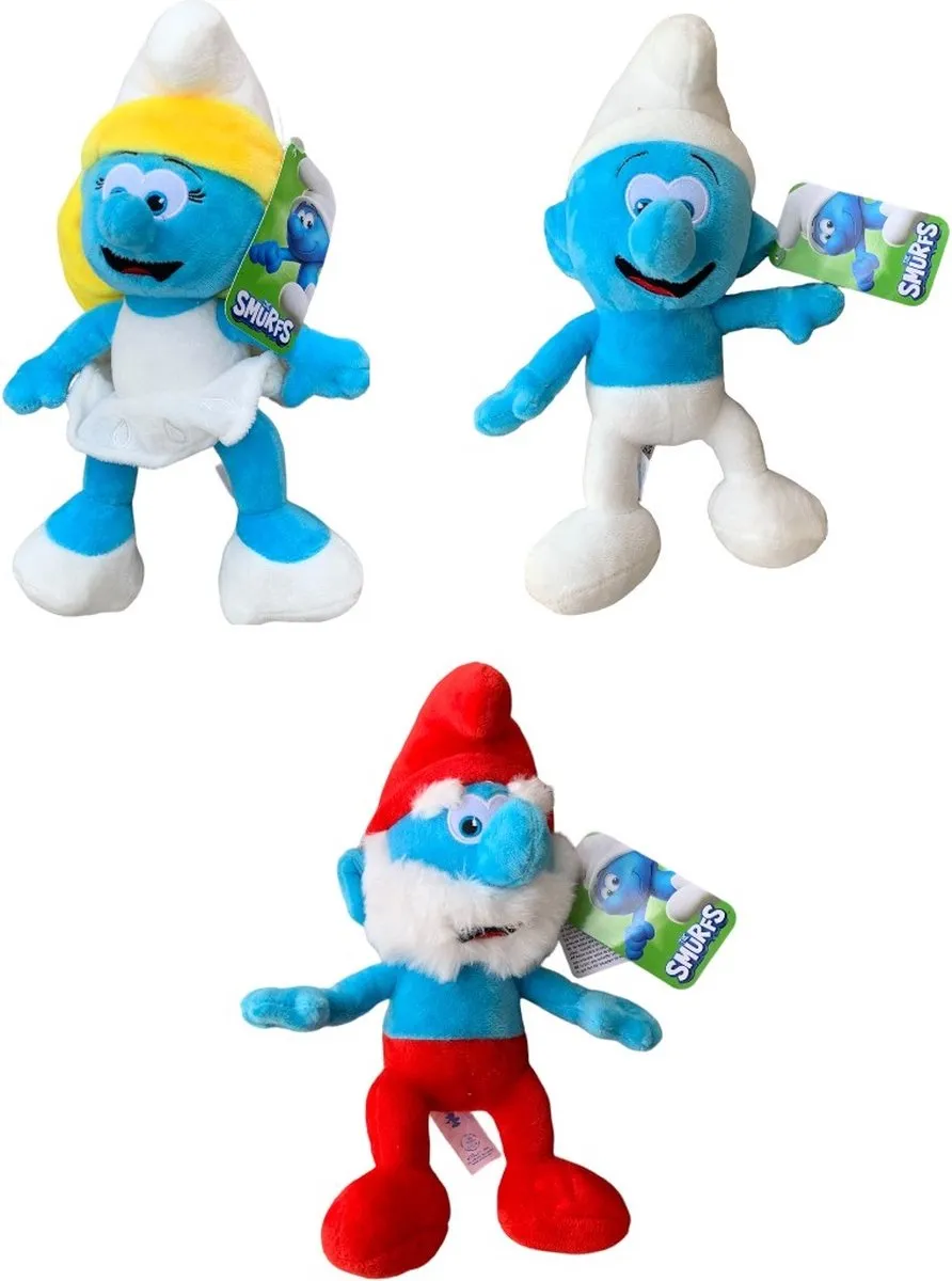 De Smurfen Knuffels Set