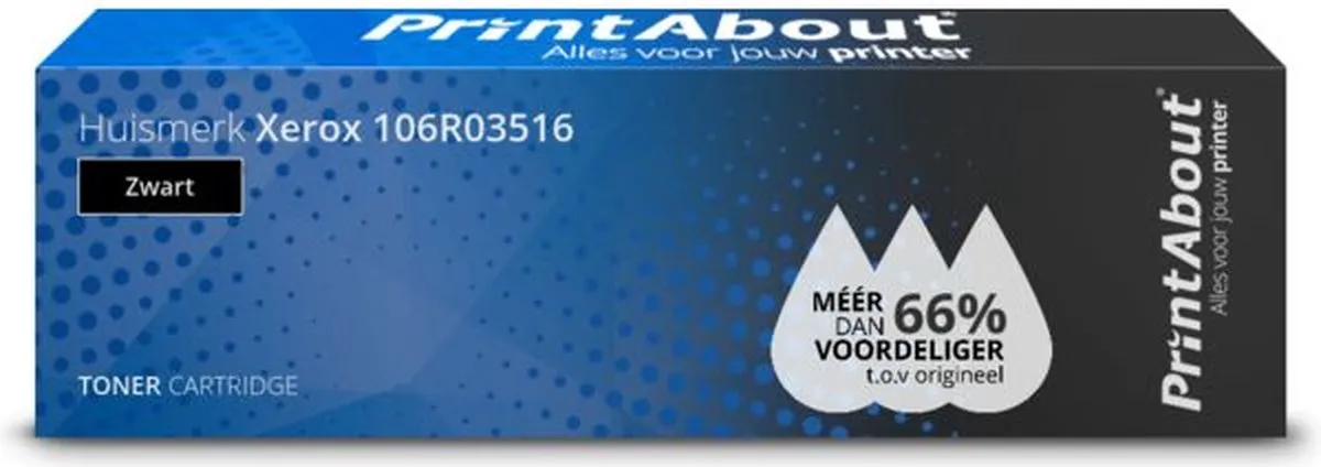 PrintAbout Xerox 106R03516 Toner - Zwart