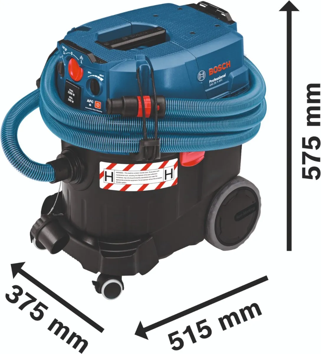 Bosch Professional GAS 35 H AFC Stofzuiger 1200W - Blauw