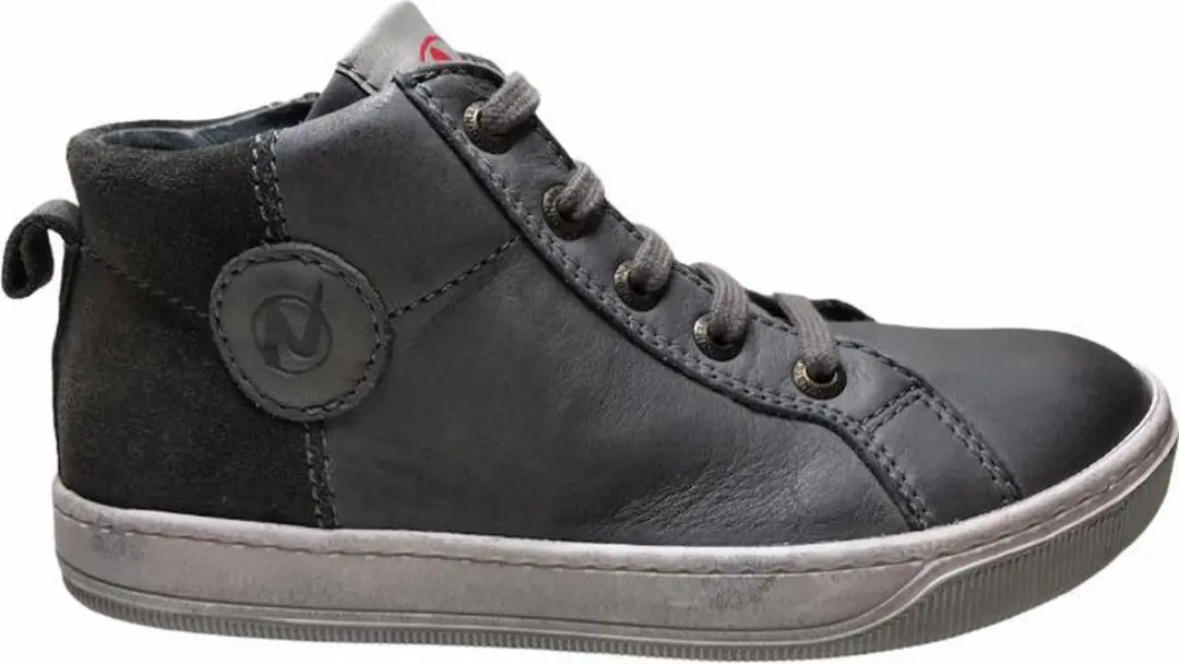 naturino rits veter cirkel hoge sneakers Life grijs mt 31