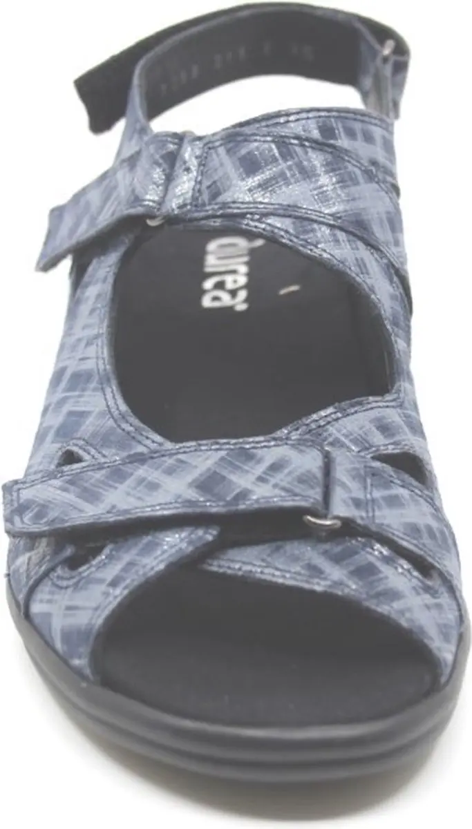 Durea 7258 Blauwe Smalle Dames Sandalen - 41.5