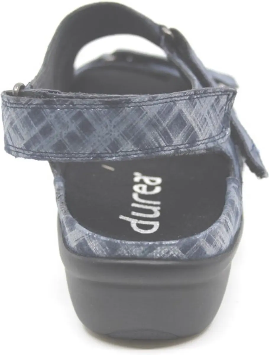 Durea 7258 Blauwe Smalle Dames Sandalen - 41.5