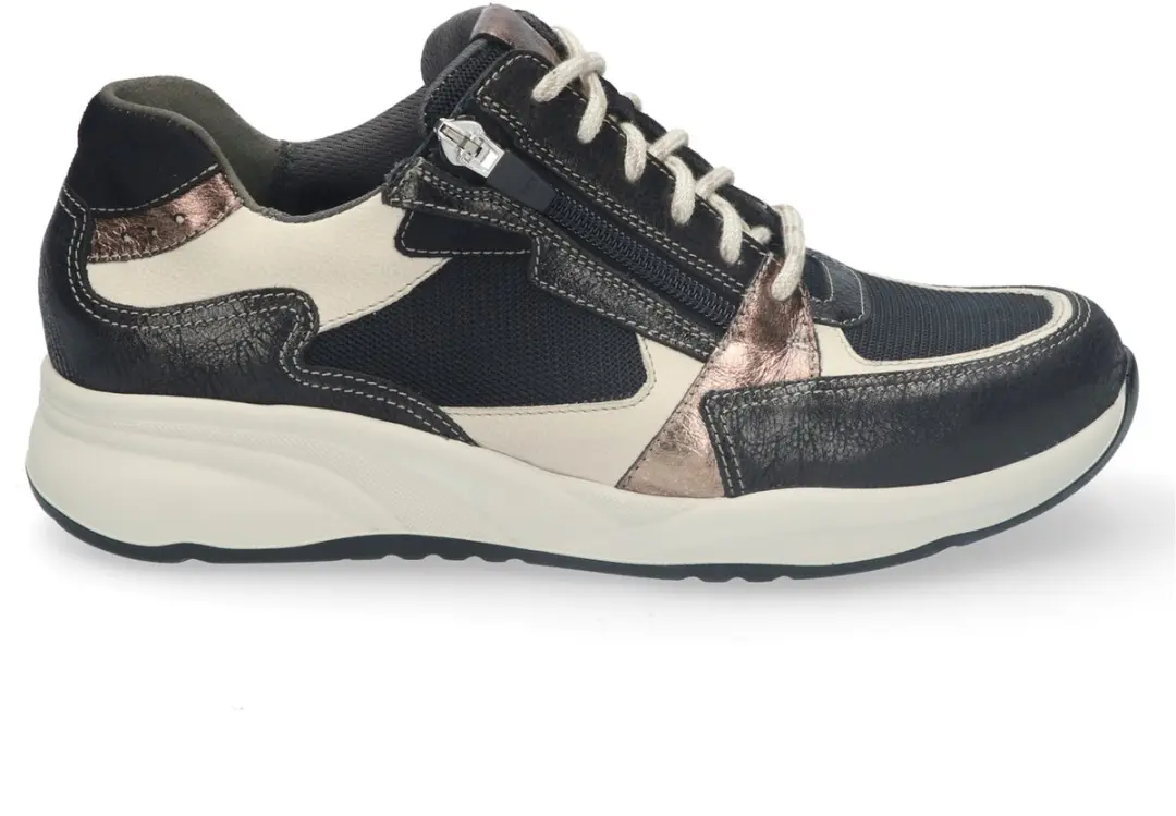 Durea 6295 Sneaker - Zwart/Beige
