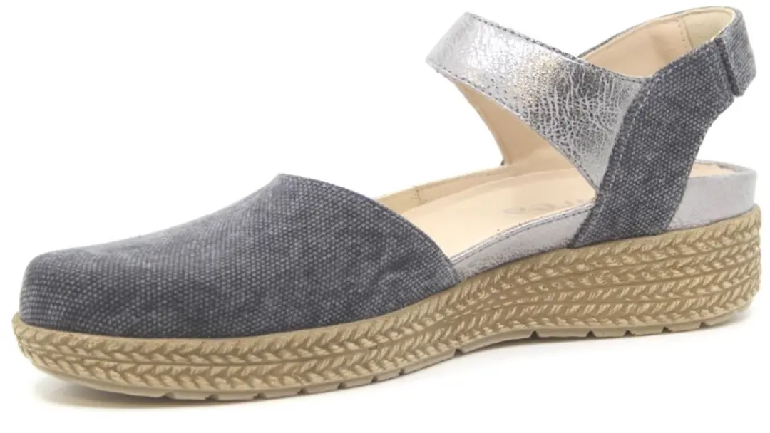 Durea 5924 Wijdte E - Schoenmaat 40.5 - Anthraciet jeans