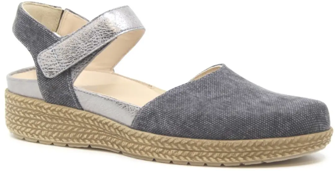 Durea 5924 Wijdte E - Schoenmaat 40.5 - Anthraciet jeans
