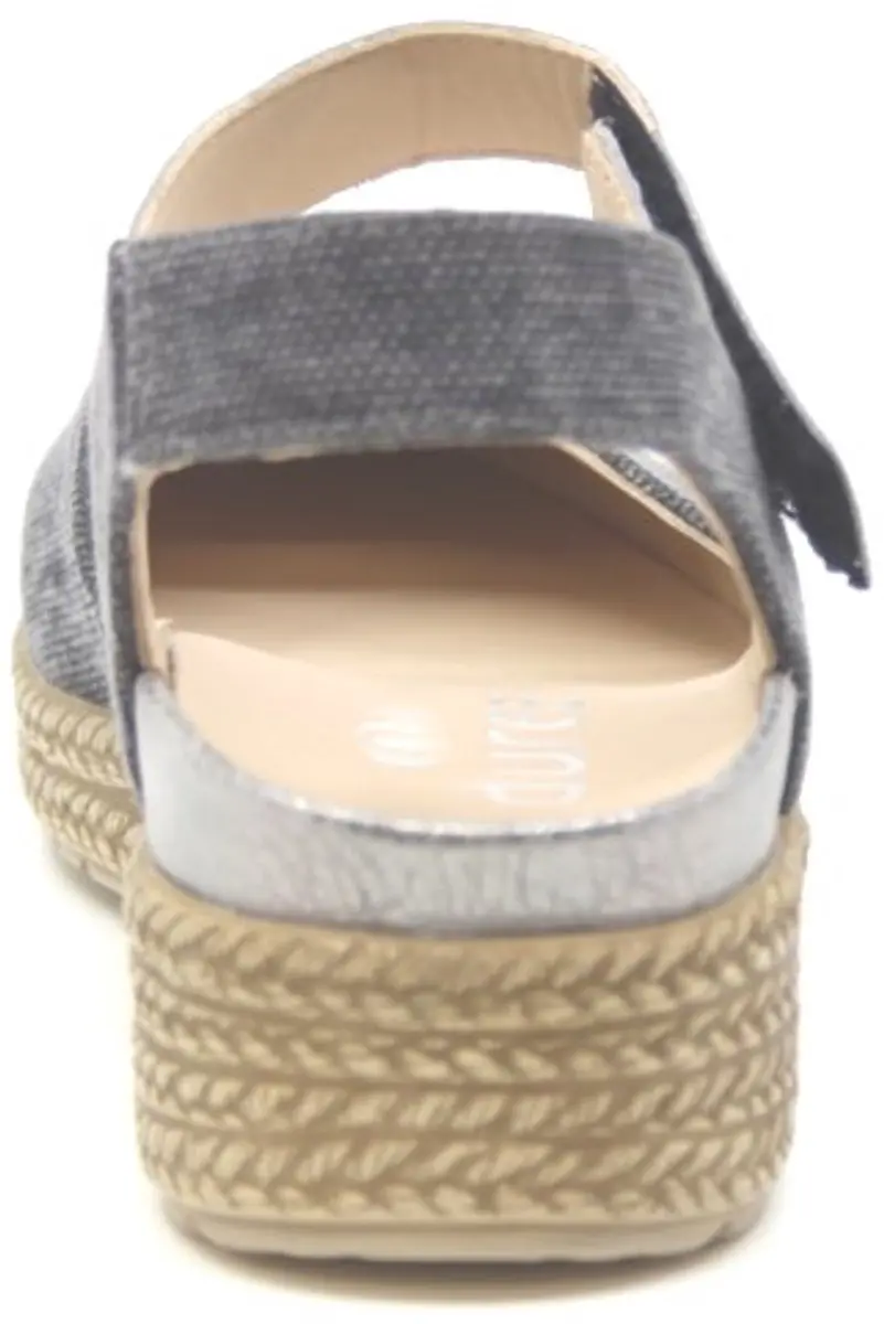 Durea 5924 Wijdte E - Schoenmaat 40.5 - Anthraciet jeans