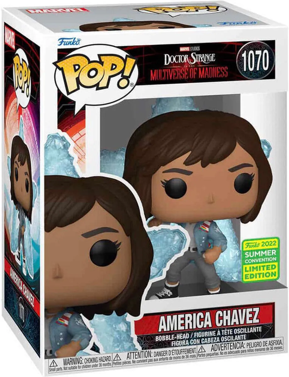Marvel Funko POP! America Chavez Verzamelfiguur - 9 cm - Multicolours