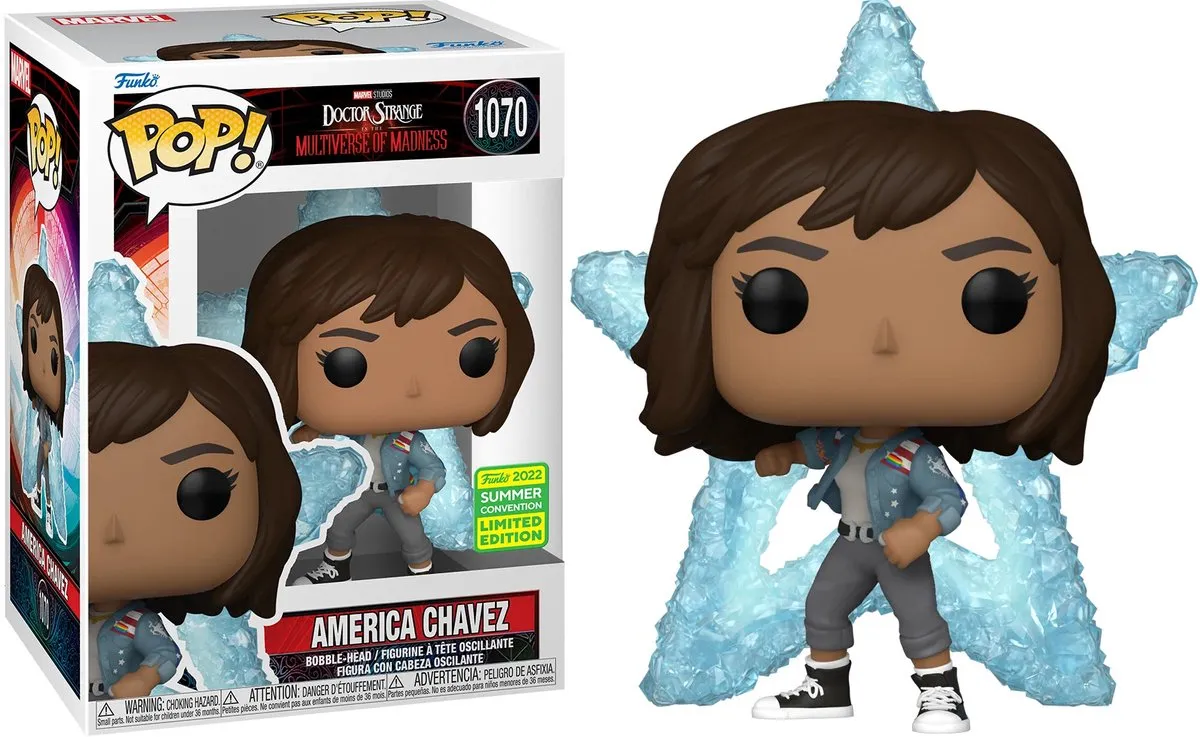 Marvel Funko POP! America Chavez Verzamelfiguur - 9 cm - Multicolours