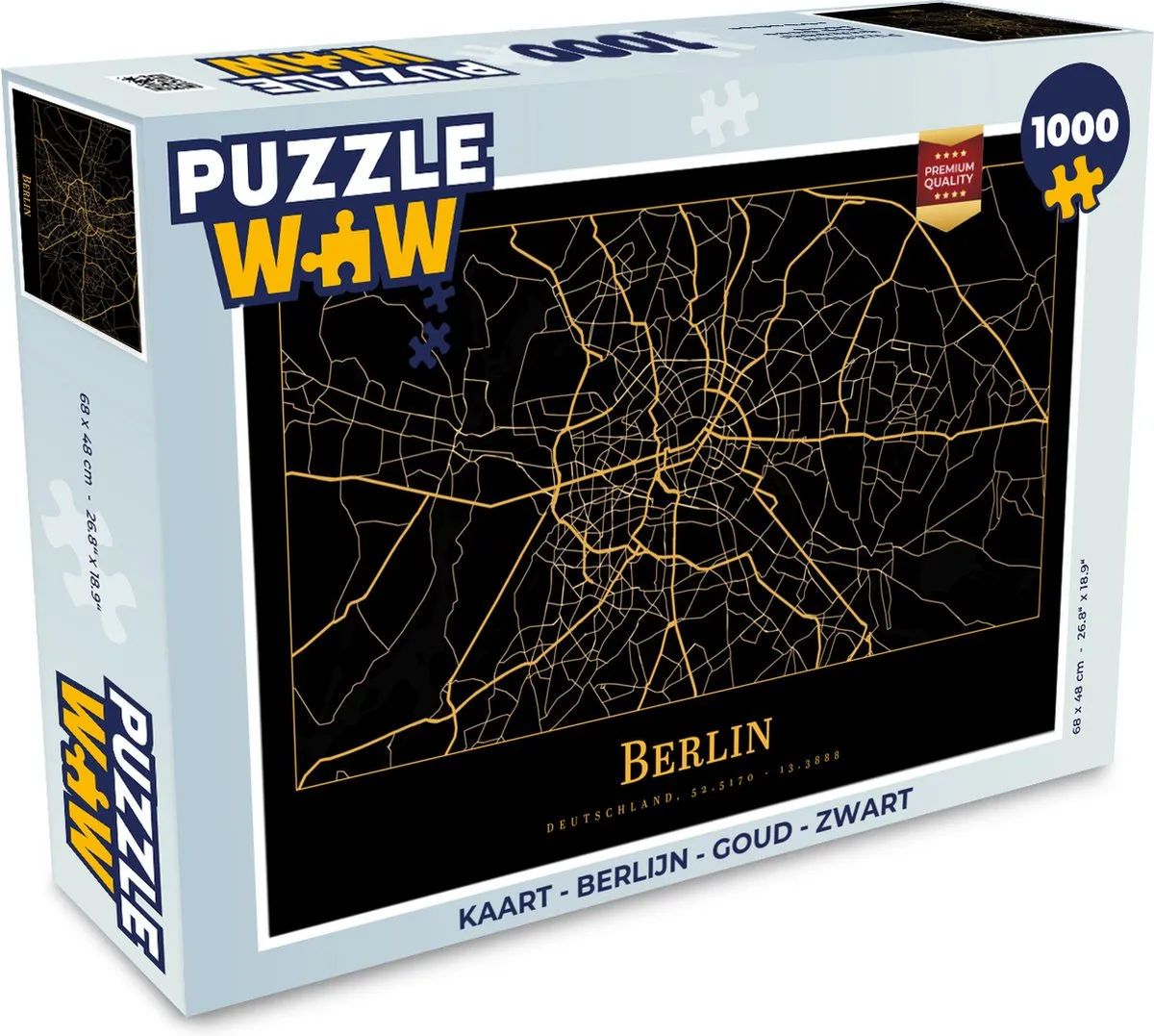 PuzzleWow Berlijn Legpuzzel 1000 Stuks - Multicolor