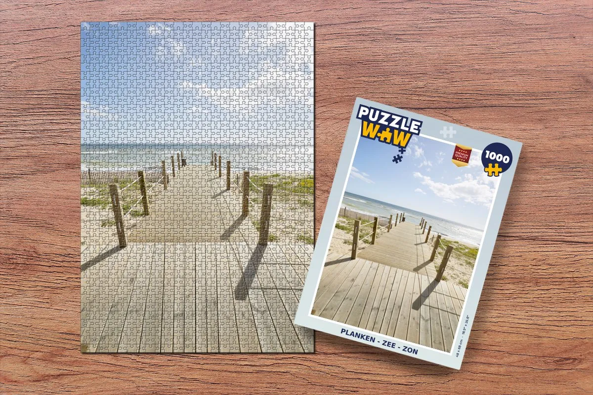 PuzzleWow Legpuzzel Zee - Zon 1000 Stuks - Multicolor