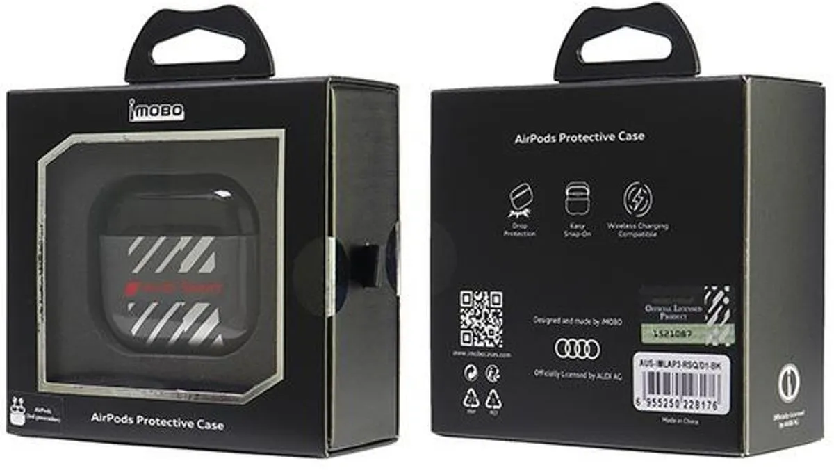 Audi Iml Sport AirPods 3 Hoes - Zwart - afbeelding 2 van 6