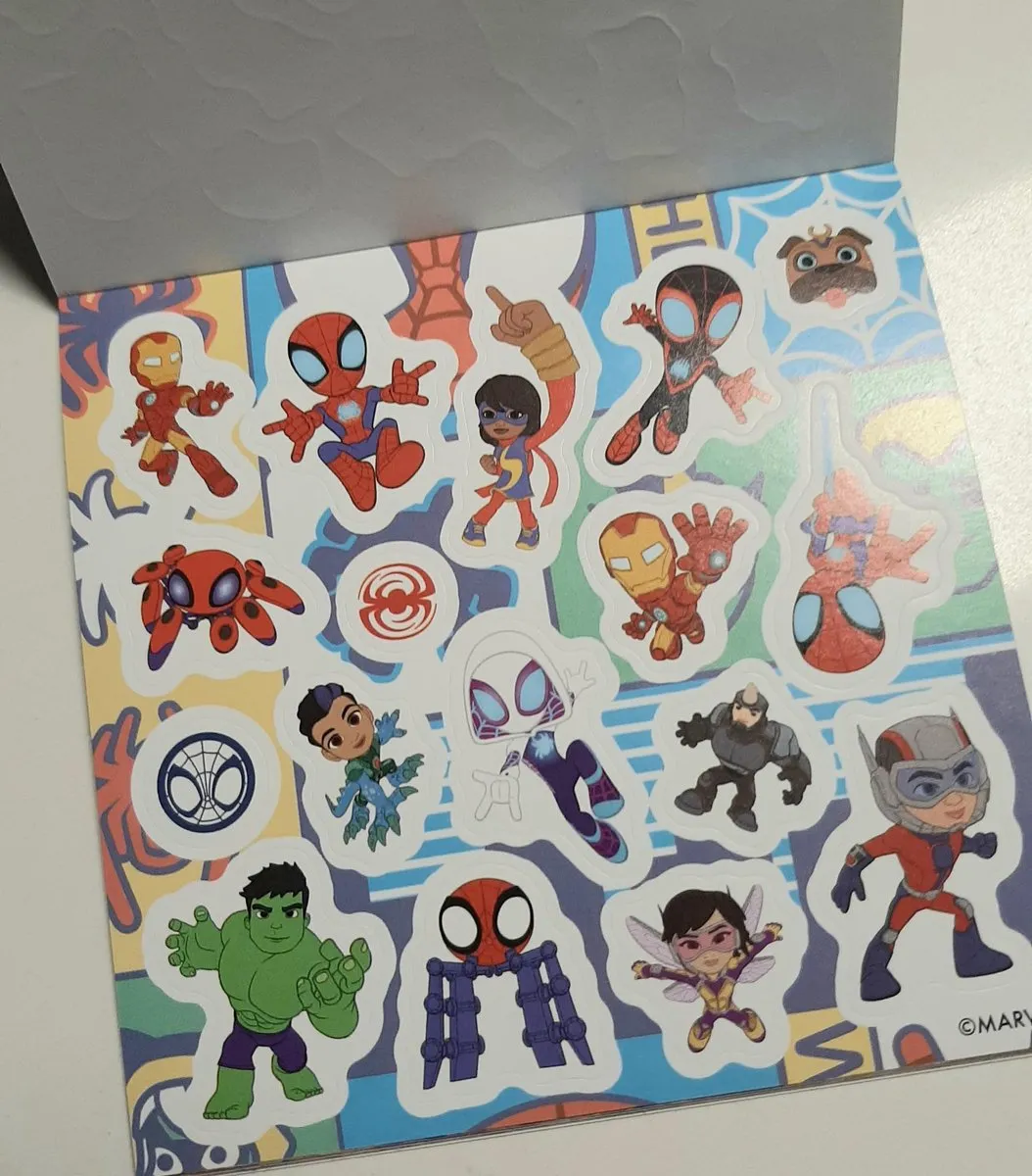 Marvel Mini Stickerboek Spidey and Amazing Friends - 12 Vellen - 10x10cm