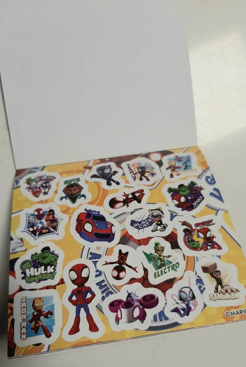 Marvel Mini Stickerboek Spidey and Amazing Friends - 12 Vellen - 10x10cm