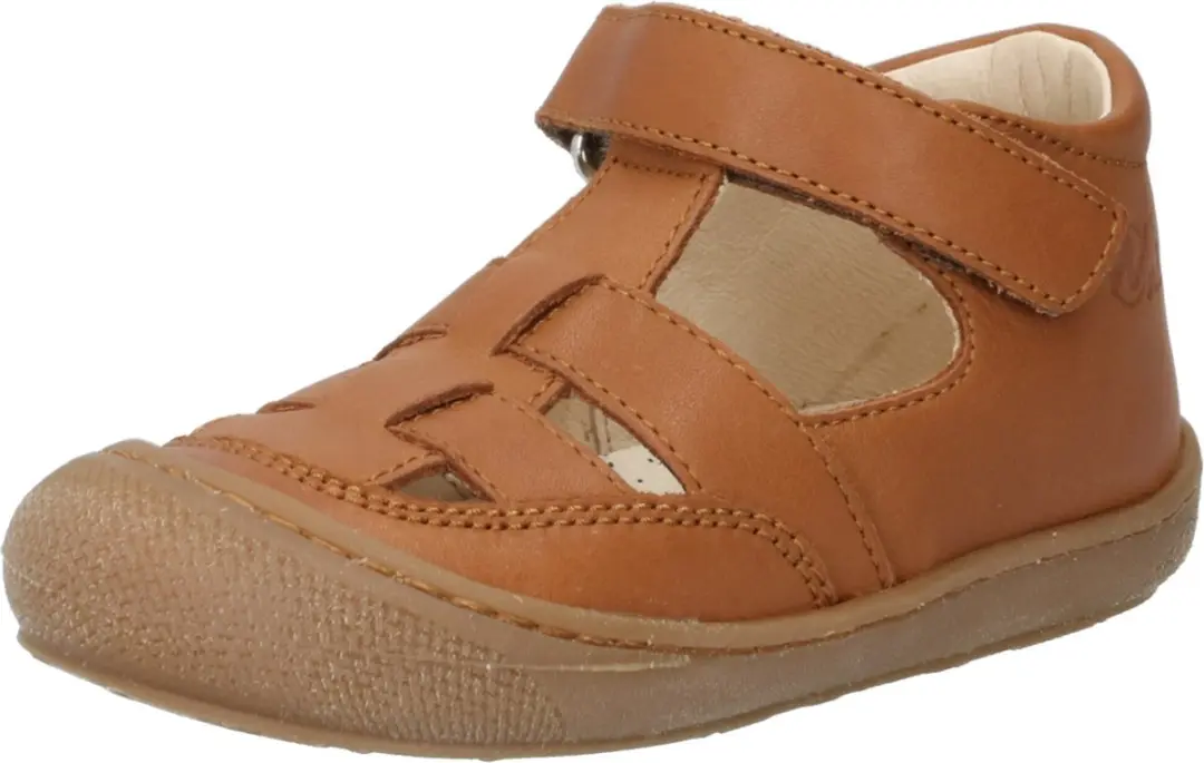 Naturino velcro bumper gesloten lederen sandalen Wad cognac mt 26