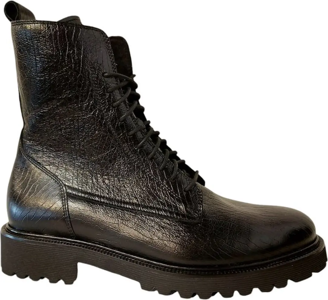 Durea Veterboot 9801 185 1275 Zwart Wijdte H