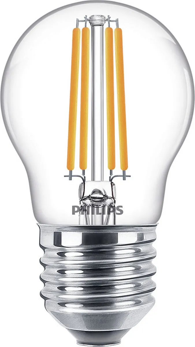 Philips LED Kogellamp E27 6.5W Warmwit