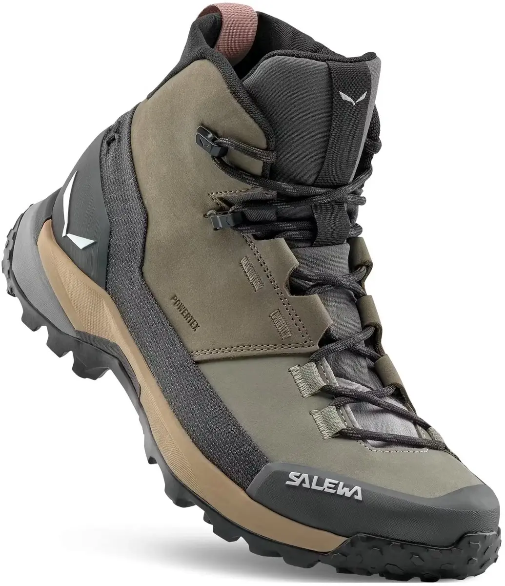 Salewa Puez Leather Mid PTX Wandelschoenen - Bruin