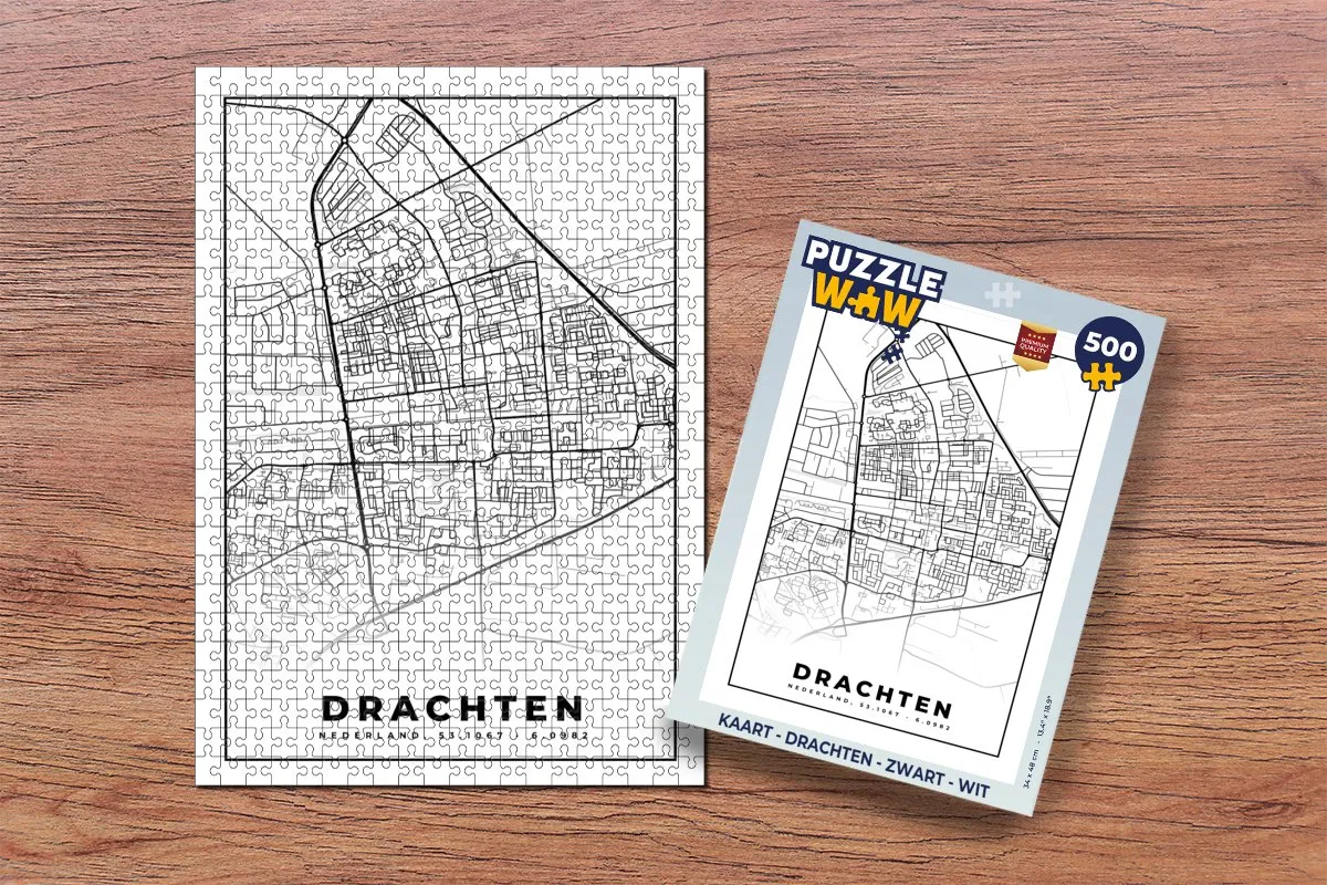 PuzzleWow Legpuzzel Drachten 500 Stuks - Multicolor