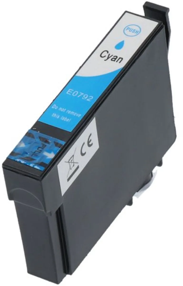 PrintAbout T079 C13T07924010 Cyaan Inktcartridge - 13ml - o.a. Epson