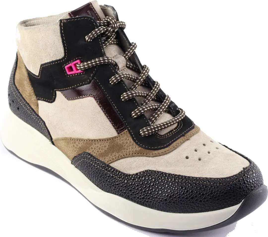 Durea 9778 H Half-hoge Schoenen - 38 - Wit/Beige