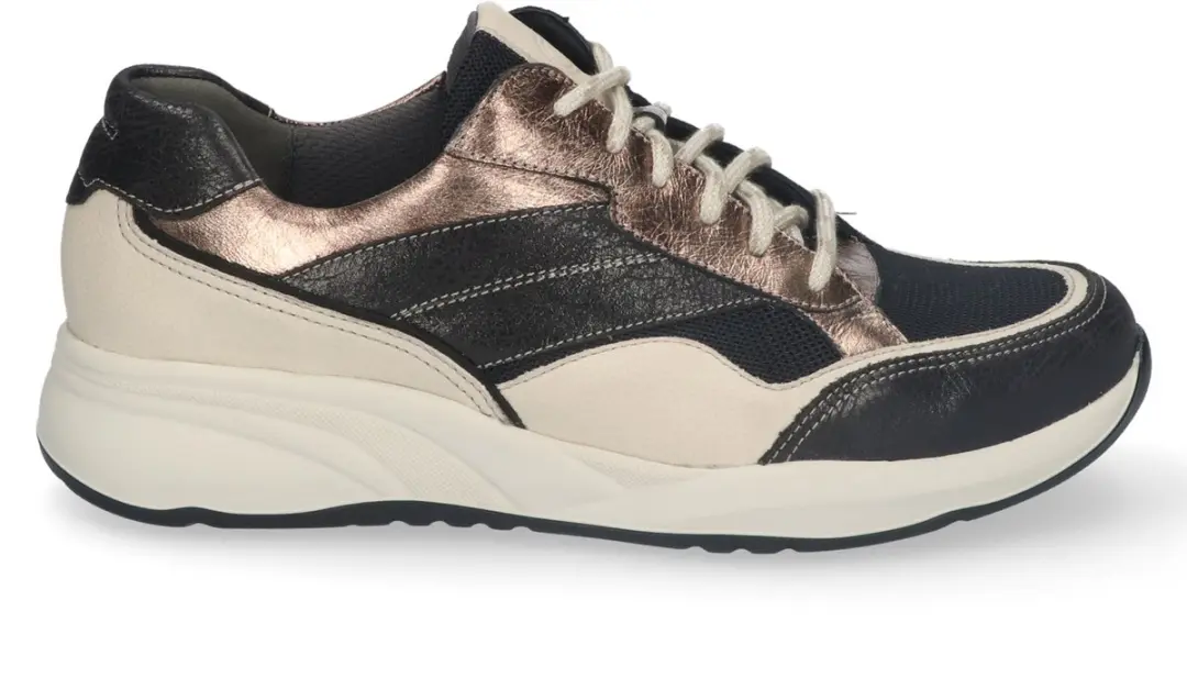 Durea 6308 Sneaker - Zwart/Beige - Maat 41