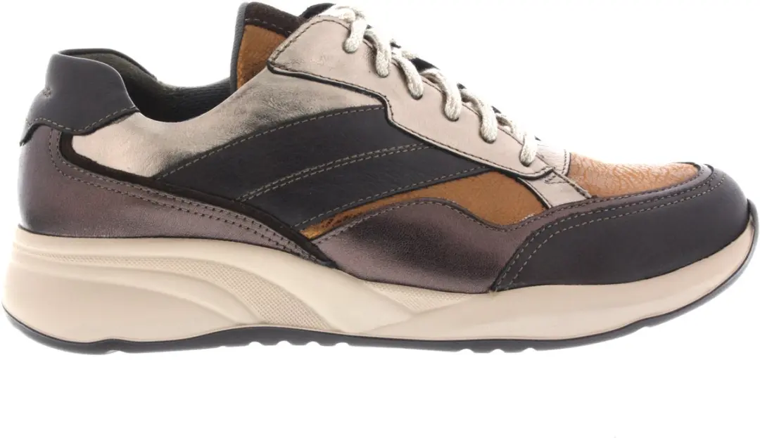 Dames Veterschoenen Durea 6308-605-1878 Fleur Dk Bruin Donkerbruin