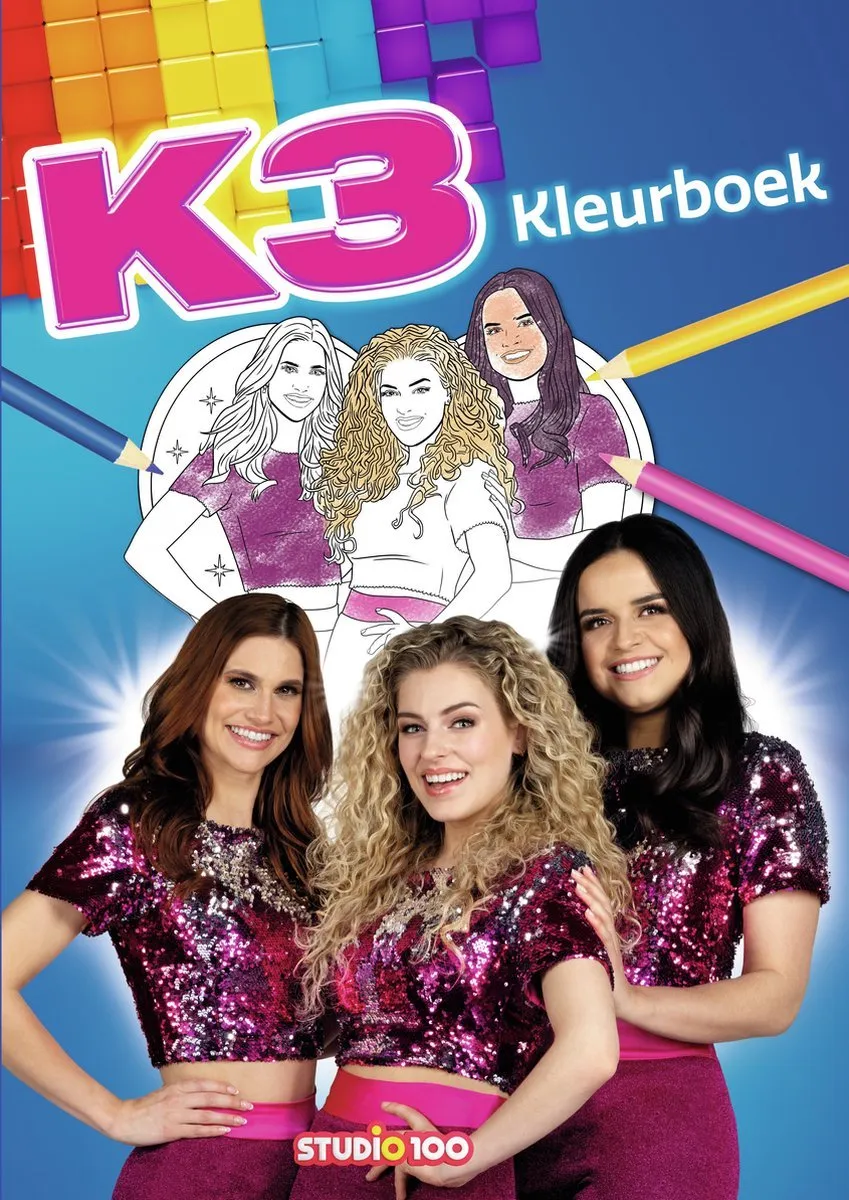 Studio 100 K3 Stickerboeken & Kleurboek - 3 Boeken