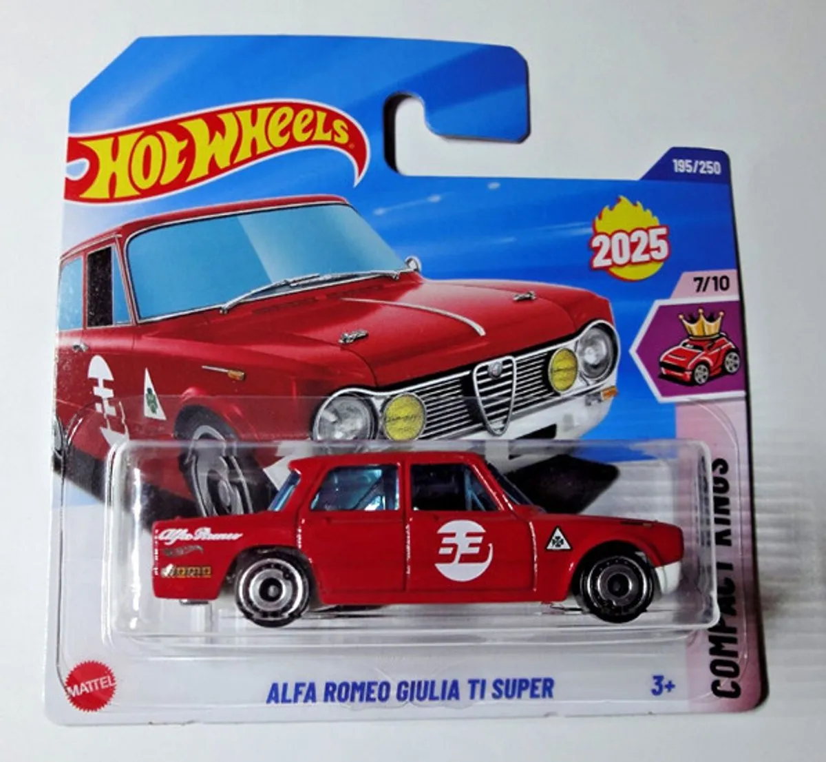 Hot Wheels Alfa Romeo Giulia Ti Super 63 Racing Red 1:64