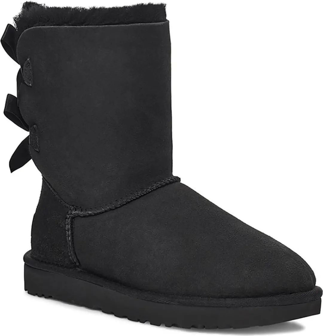 UGG Bailey Bow II Dames Snowboots - Zwart - Maat 39