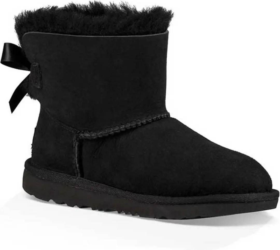 UGG K Mini Bailey Bow II Kinderlaarzen - Zwart 32.5