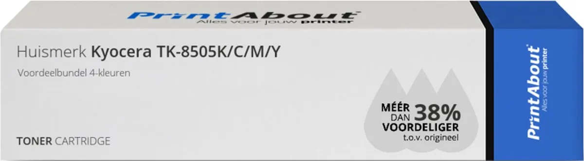 PrintAbout Toner TK-8505K/C/M/Y 4-kleuren Voordeelbundel - 99.000 pagina's