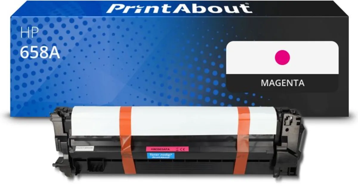 PrintAbout Huismerk HP 658A W2003A Toner Magenta - 6.500 pagina's