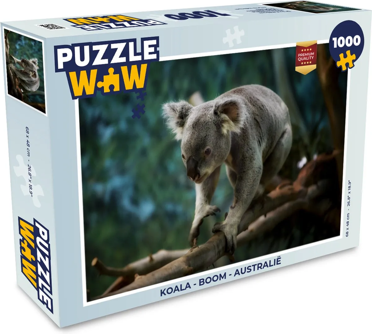 PuzzleWow Koala Boom Australië Legpuzzel 1000 Stuks - Multicolor