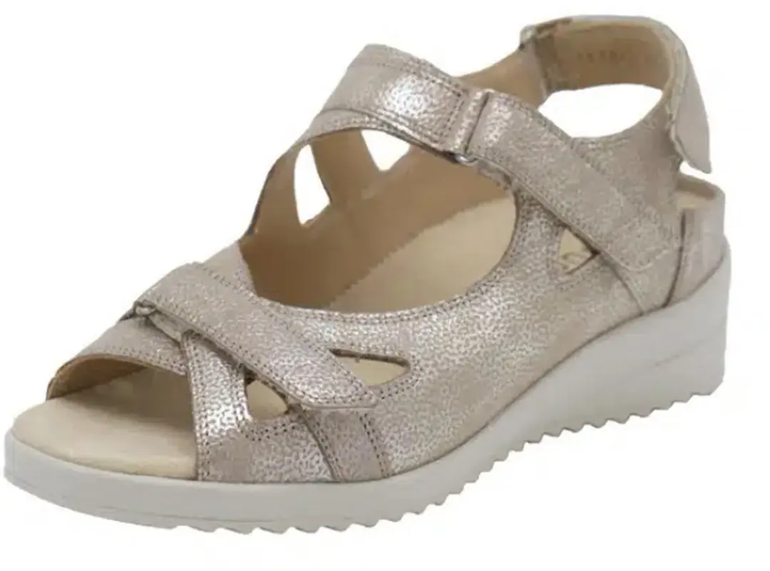 Durea Nancy Taupe Metallic - Leer - Maat 40