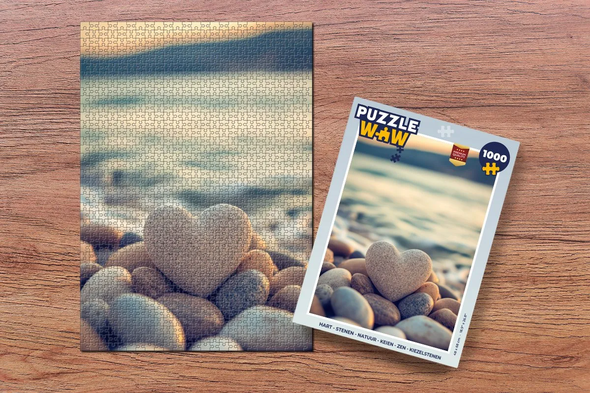 PuzzleWow Hart van Stenen Legpuzzel 1000 Stuks