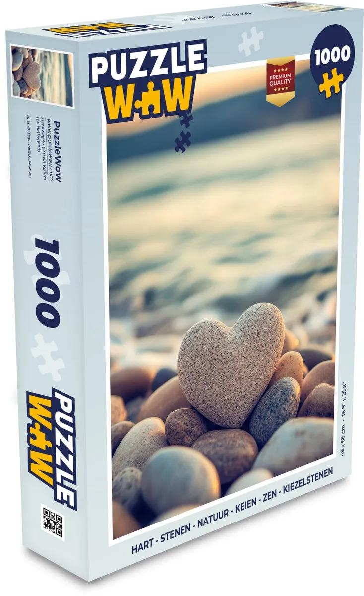 PuzzleWow Hart van Stenen Legpuzzel 1000 Stuks