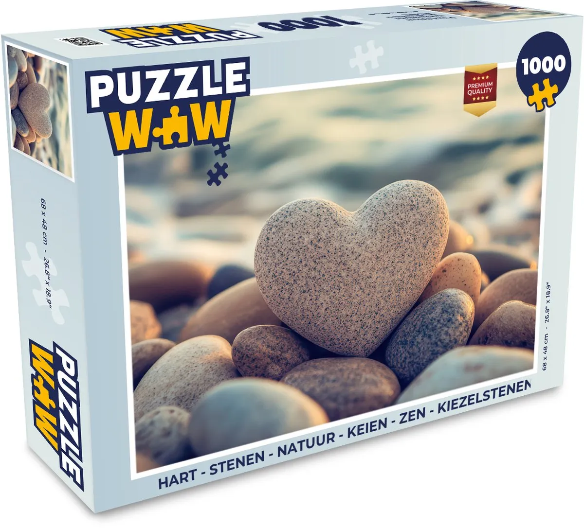 PuzzleWow Hart van Stenen Legpuzzel 1000 Stuks
