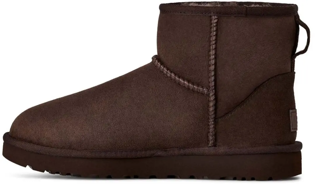 UGG Classic Mini II Enkellaarzen - Donkerbruin