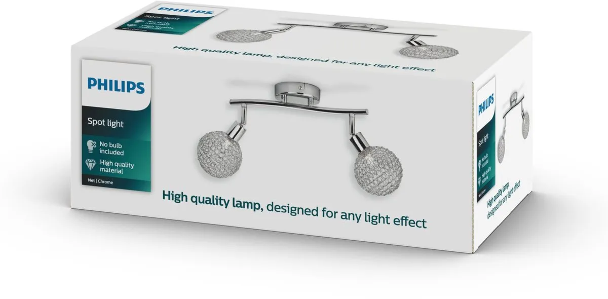 Philips LED Net Opbouwspot G9 2x Lichtgrijs