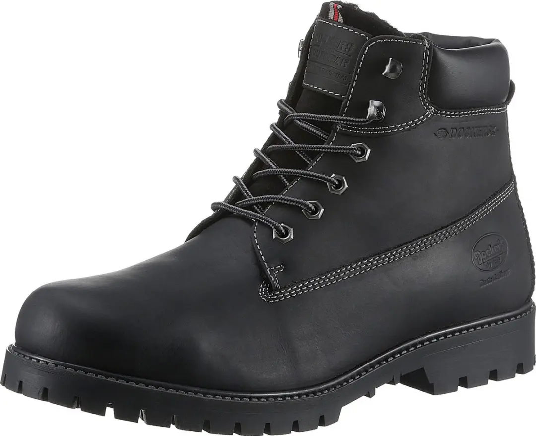 Dockers by Gerli leren herenlaarzen 53AX103 400100 swart