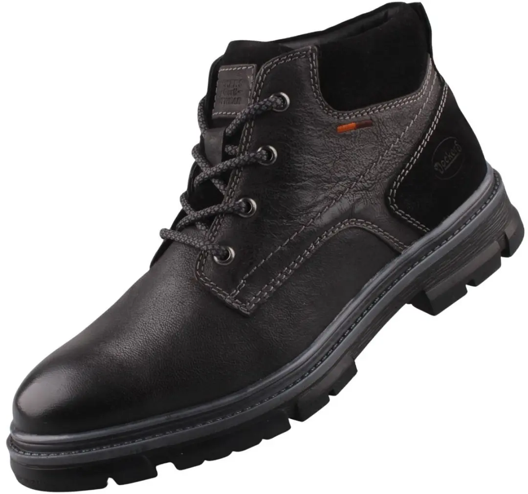 Dockers by Gerli herenleren laarzen zwart 59MH001-460100