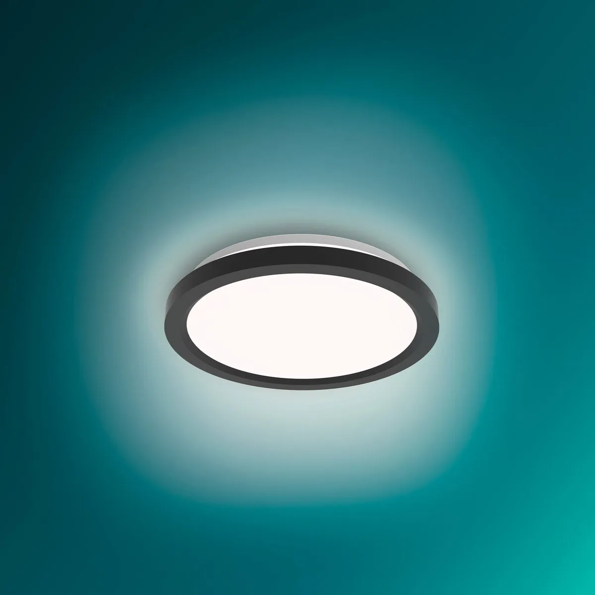 Philips LED All-In-One Plafondlamp 24W - 30cm - Zwart - afbeelding 6 van 6