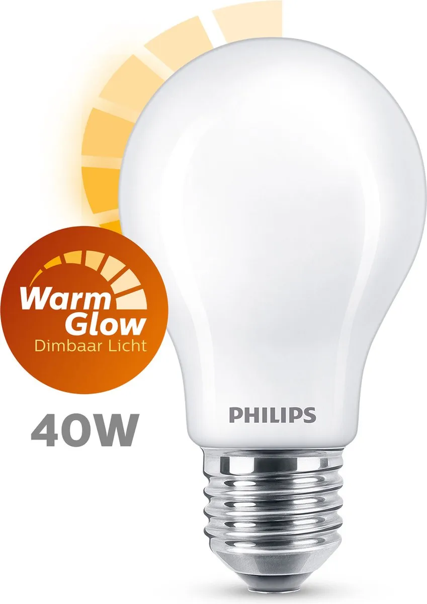 Philips LED Lamp Mat 40W E27 - Warmwit - 2700K