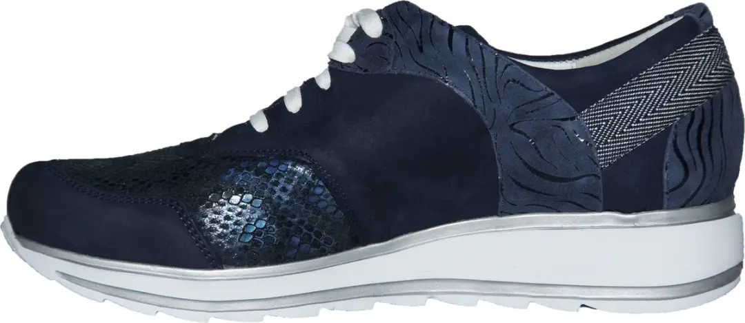 Durea Sneakers Dames 6225 688 - Pythonprint - Blauw - Maat 42,5