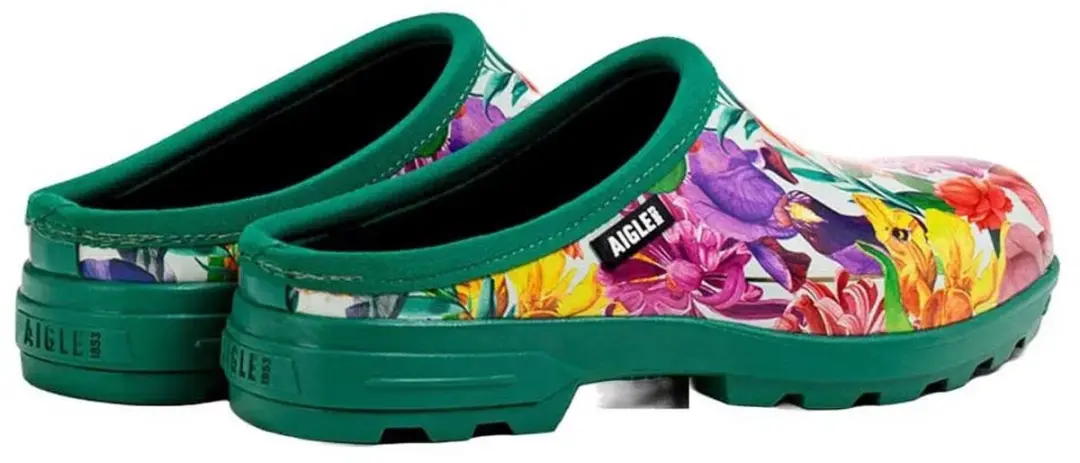 Aigle Lessfor Open Pt Klompen Gardeny Print 41