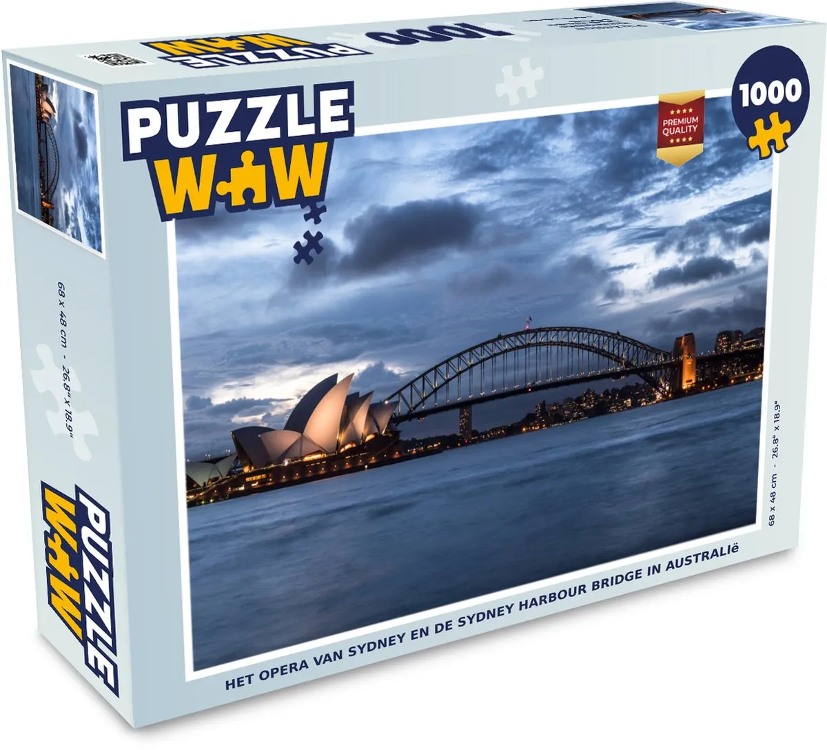 PuzzleWow Legpuzzel Sydney Opera & Harbour Bridge 1000 Stuks