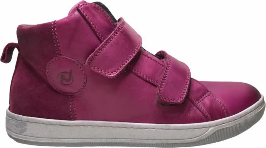 Naturino 2 velcro's cirkel lederen hoge sneakers Play fuxia mt 35