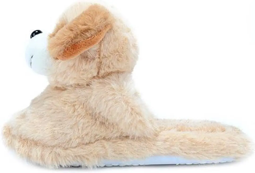 Toi-Toys Pluche Kinderpantoffels Hond Maat 25-27 - Beige - afbeelding 4 van 6